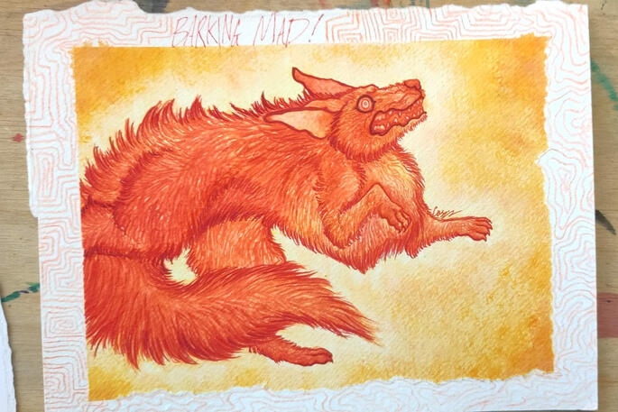 Photograph of BARKING MAD to show true colouration