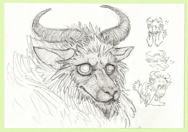 Various small moony sketches