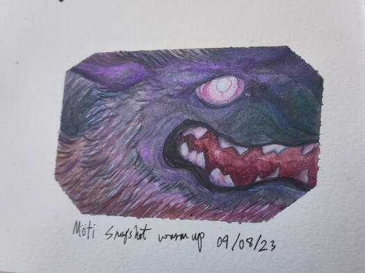 small moony study (multichrome purple shift)